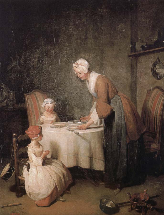 Jean Baptiste Simeon Chardin Fasting prayer